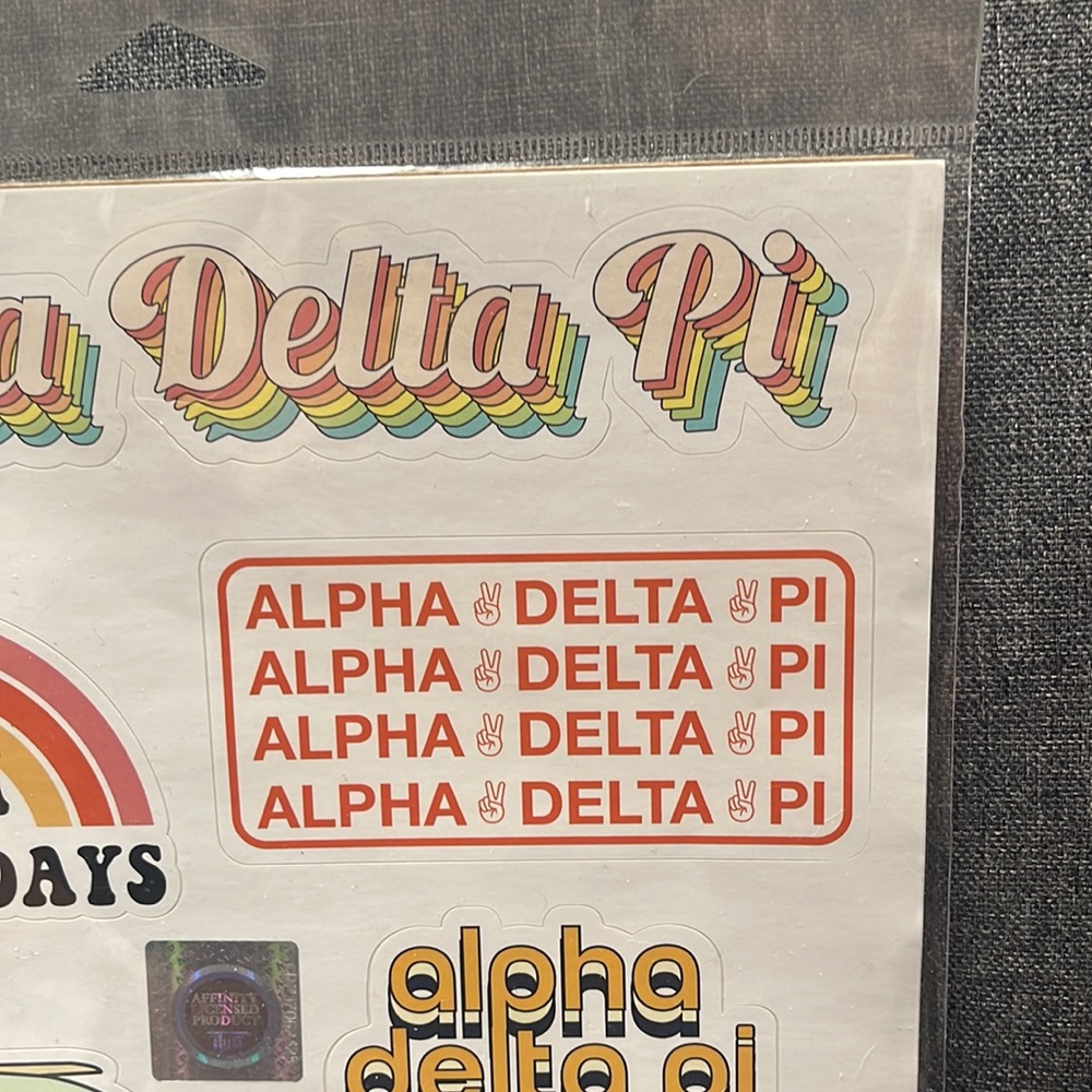 Alpha Delta Pi Retro Sticker Sheet’s - Picture 3 of 11
